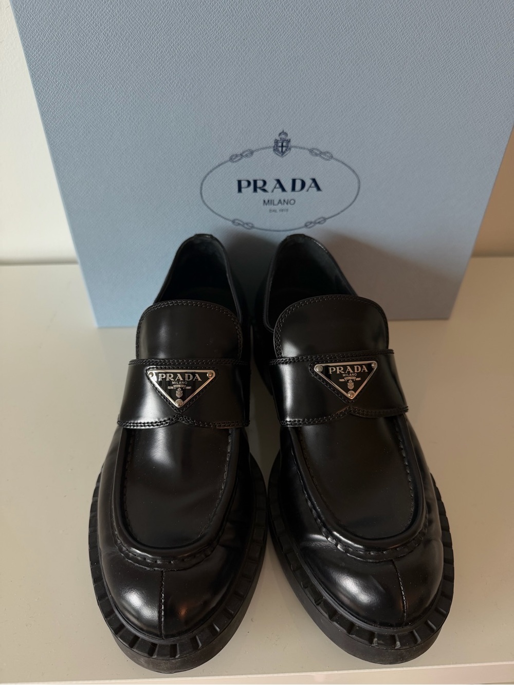 Prada Women Black Loafers